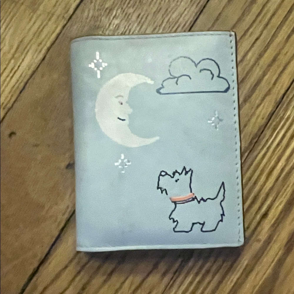 Radley London Cute Blue Wallet with Moon and Dog Design
